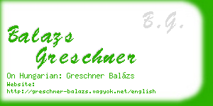 balazs greschner business card